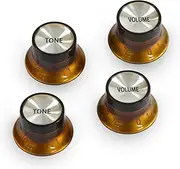 SAPHUE Plastic Top Hat Style 2 Volume and 2 Tone Speed Control Knobs Set for Gibson Les Paul Electric Guitar Replacement