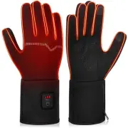 Heated Gloves for Men Women Rechargeable, Winter Gloves Electric Heated Glove...