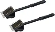 LAPYAPPE 2Pcs Grill Brush Scrubber Heavy Duty Cleaning Brush and Scraper for Grill Grates Durable Scrubber for Outdoor Cooking and Barbecue Cleaning