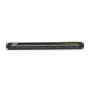 Black Box Cat6 Feed-through Patch Panel, Shielded, 24-port - 24 Port[s] - 24 X