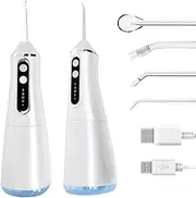 Cordless Advanced 2.0 Water Flosser, 500ML Portable Oral Irrigator, Rechargeable, Waterproof