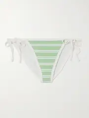 [Marysia] Marysia - Bianco Striped Bikini Briefs - Green - small small Green