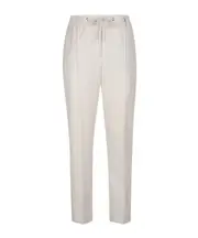 lurex chambray slim trousers 44,42 cream
