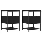 2x Wooden Bedside Tables Drawers Storage Shelf Side Lamp Cabinet Nightstand