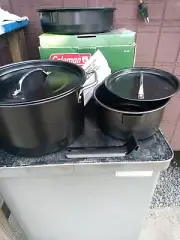 Coleman 6 Piece Cookset Non Stick Camping Pots Frying Pan Cook Set