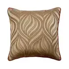 Couch Pillow Cover Orange 16"x16", Room Decor Silk Abstract - Orange Dusk