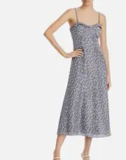 Rebecca Taylor Floral Print Tea Length Slip Dress size 10 $445
