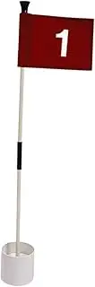 LOORGVEL 1Set Golf Flagpole Kit Golf Flags for Backyard Practice Durable Material for Putting Accuracy for Training Courts and Family Games