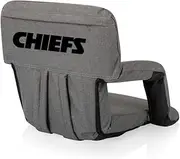 PICNIC TIME NFL Unisex-Adult NFL Ventura Reclining Stadium Seat with Back Support, Bleacher Seat, Beach Floor Chair