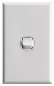 HPM EXCEL WEATHERPROOF 1-GANG SWITCH 10A 1-Pole Vertical, Flush Mount WHITE