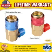 A/C Manifold Gauge Conversion Kit High Low Angle Quick Coupler Adapters ACME Car (for: BMW)