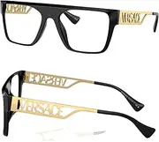 [Versace] VE3326U 90s Vintage Logo Eyeglasses Frame with eSHADES Luxury Eyewear kit Bundle