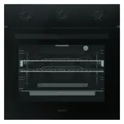 Haier 60cm 300 Series Built-In Oven 10A Plug - Black