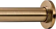 Ivilon Tension Curtain Rod - Spring Tension Rod for Windows or Shower, 54 to 90 Inch. Warm Gold