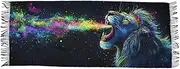 [AIXIWAWA] Rainbow and Lion Women's Pashminas Scarf, Shawls Wrap Lightwight Tassel for Evening Dress Dinner Party, Multicolor