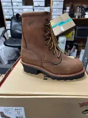 100% AUTHENTIC RED WING 4417 LOGGER WORK BOOTS NEW IN BOX MADE IN USA SAFETY TOE