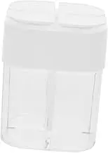 ELAYARD Multi Grid Spice Container with Four Compartments Reusable Condiment Box for Kitchen Organization Space Saving Storage for Salt Pepper and Sugar