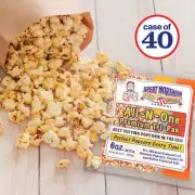 6 oz Popcorn Packs – Pre-Measured, Movie Theater Style, All-in-One Case of 40