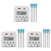 3X 1 Second Interval 12V Digital LCD Timer Switch Weekly1454