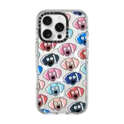 iPhone 16 Pro Clear Case MagSafe Compatible Dogs Faces