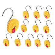 12Pcs Shower Curtain Hooks for Shower Curtain Decorative Shower Curtain9198