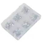 Nail Art DIY Glitter Crystal Manicure Tool Flat Base Mini Beads Decoration 6 FST