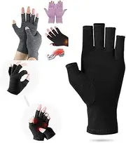 THRE Brace Arthritis Hand Compression Gloves fingerless gloves Women Men