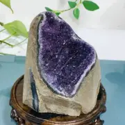 1024g Natural Amethyst Geode Mineral Specimen Crystal Quartz Energy Decoration