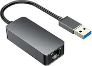 USB to 2.5G Ethernet Adapter, RJ45 LAN Network Converter, Portable USB 3.2 USB AM to 2.5Gbps Ethernet Adapter, Wired LAN Network Connection for Windows for OS X