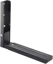 ETHZZLE 1 Set Microwave Oven Wall Mount Rack Foldable Steel Shelf with Slidable Rails for Easy Installation Space Saving Kitchen Organizer Durable Corrosion Resistant Design