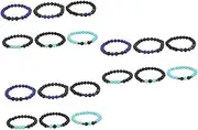 FRCOLOR 3sets Volcanic Stone Bracelet Mens Jewelry Sea Sickness Bracelets Men Decor Wrist Wraps Travel Wrist Bands Jewelry for Women Stretchy Bracelets for Women Hand Chain Volcanic 6pcs*3