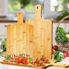 With Handle Bamboo Cutting Board Nonstick Food Serving Plate Fruit
