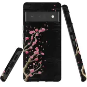 For Google Pixel 6 Pro Case Tough Protective Cover Plum Blossoming