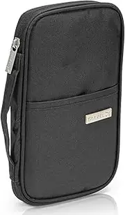 [TRLREQ] Premium Passport Holder Travel Wallet Family-Sized Travel Document Holder with RFID Protection, Waterproof Organiser for 4-5 People Compact 13x3.5x22.5cm Design Multi-Colour Passport Wallet