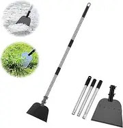 Garden Cleaning Shovel, Outdoor Cleaning Flat Shove, Steel Metal Garden Shovel, Ice Scraper for Driveway, for Landscaping Planting Garden Farm Weeding Tool