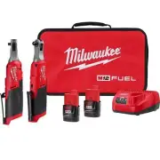 Milwaukee Cordless Ratchet Combo Kit 3/8", 1/4" 12V Li-Ion Brushless High-Speed