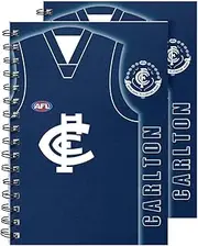 Carlton Blues Wire Bound A5 Notebooks