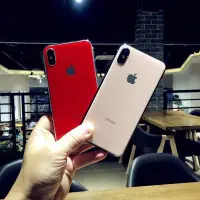 在飛比找Yahoo!奇摩拍賣優惠-現貨 糖果色 鋼化玻璃膜 背貼 iPhoneXS Max X