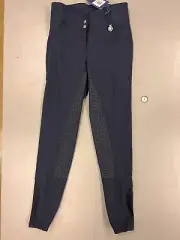Premier Equine "Sophia" Navy Full Seat Breeches w Silicone Seat. Size 26