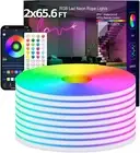 Led Strip Lights, RGB 130FT Neon Rope Lights for Bedroom App+Remote Control Musi