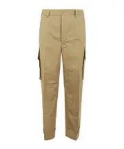 Multi-pocket casual pants L Nude