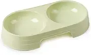 Double Pet Bowls Dog Food Water Feeder Stainless Steel Pet Drinking Dish Feeder Cat Puppy Feeding Supplies Small Dog (Color : Simple 4)
