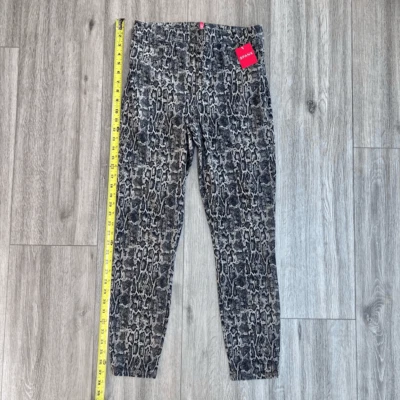 SPANX Women's Taupe Snakeskin Pull On Ankle Jean-ish Legging Size Medium NWT