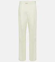 [Bottega Veneta] Bottega Veneta Linen straight pants AU 6 white