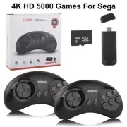 Retro Game Console 16Bit For Sega Genesis Built-in 2700 Games Controller Gamepad