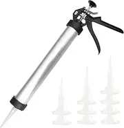 Caulking Tool Gun, Caulking Gun, 20 Oz Manual Sausage Guns Glue with 10 Nozzles Adhesive Sealant Tool Kit Guns