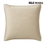 【MUJI 無印良品】水洗亞麻坐墊套/原色 55×59 CM用