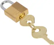 Padlock, Solid Brass Lock, 3/4 in. Wide, 120Q (Pack of 4-Keyed Alike)
