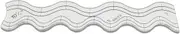 YICBOR Wave Edge Quilting Ruler Template - Clear Wave Quilter's Ruler for Domestic Sewing Machine