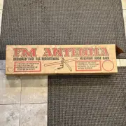 Vintage Gemini High Gain Gold Loop Outdoor/Attic FM Antenna MCM Atomic Ranch NOS